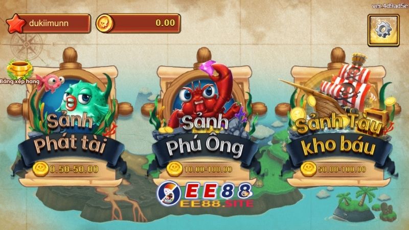 Bao Chuan Fishing có nhiều cấp độ chơi cho gamer lựa chọn